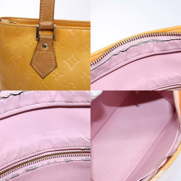 LOUIS VUITTON Monogram Vernis Houston Bag Marshmallow Pink M91302 - Picture 12 of 13